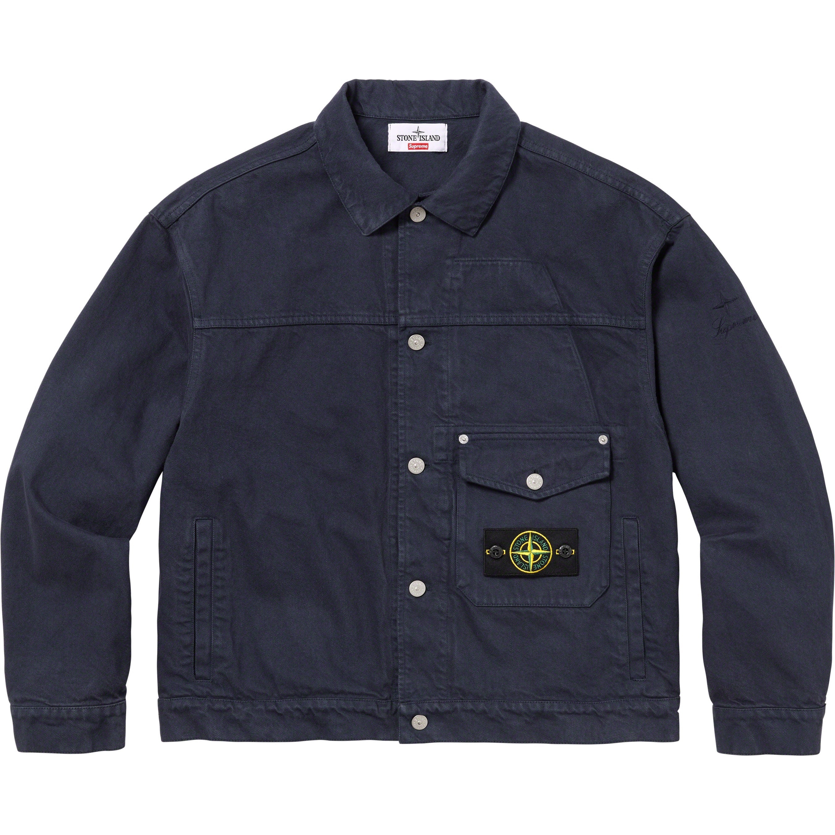 Supreme®/Stone Island® Denim Trucker Jacket view 6